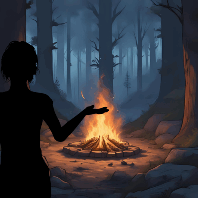 Non, il faut faire du feu. La nuit tombe, on n’a pas le temps de chercher de l’eau. On risque d’avoir très froid, et on peut survivre une nuit sans boire.